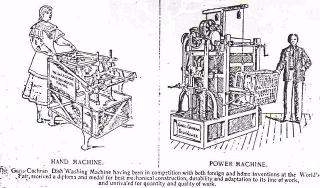 Máy rửa bát đầu tiên được phát minh ở Mỹ vào năm 1850