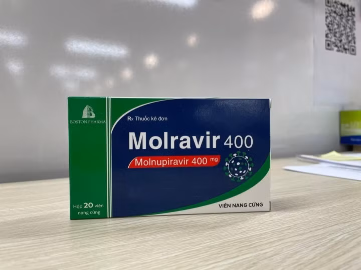 Thuốc kháng virus Molnupiravir của Công ty Dược phẩm Boston Việt Nam sản xuất.