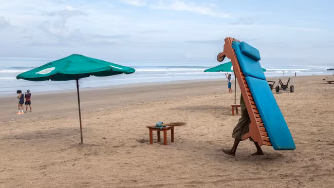 Đảo Bali của Indonesia chỉ mới tiếp đón 45 du khách quốc tế trong năm 2021 - Ảnh: CNN