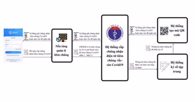 Các bước cấp hộ chiếu vaccine cho công dân.