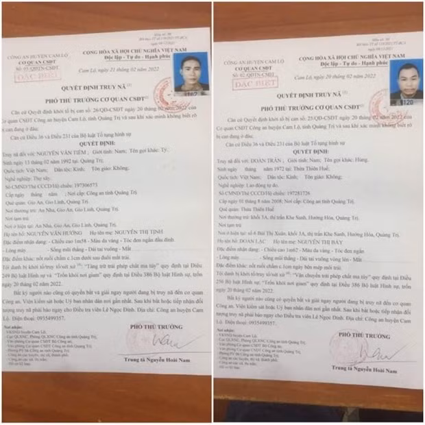 Quang Tri: Truy na 2 doi tuong khoet tuong tron khoi noi giam giu hinh anh 1