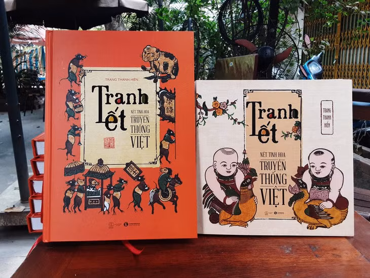 Sách Tranh Tết - Nét tinh hoa truyền thống Việt. Ảnh: Trang Thanh Hiền.