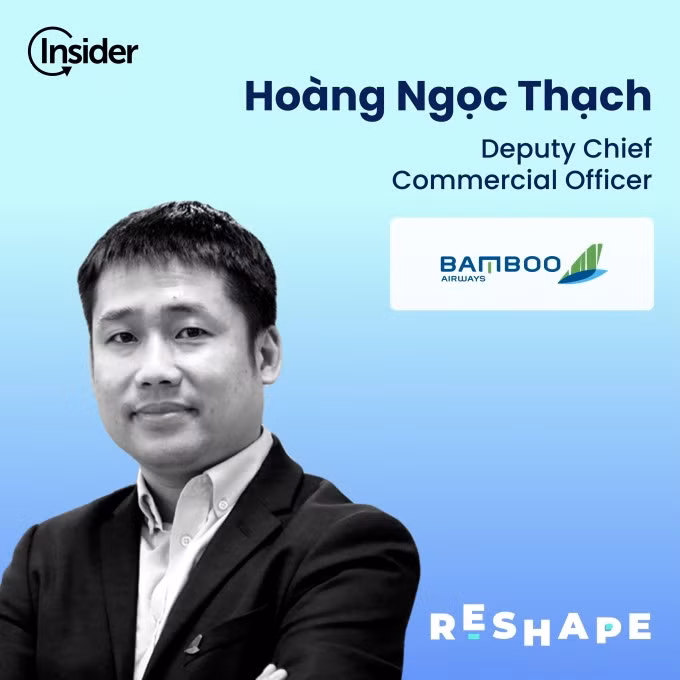 Phó Giám đốc Thương mại Bamboo Airways Hoàng Ngọc Thạch. (Ảnh: Insider)