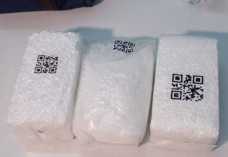 3kg ma túy loại ketamin trị giá khoảng 2 tỷ đồng bị thu giữ.
