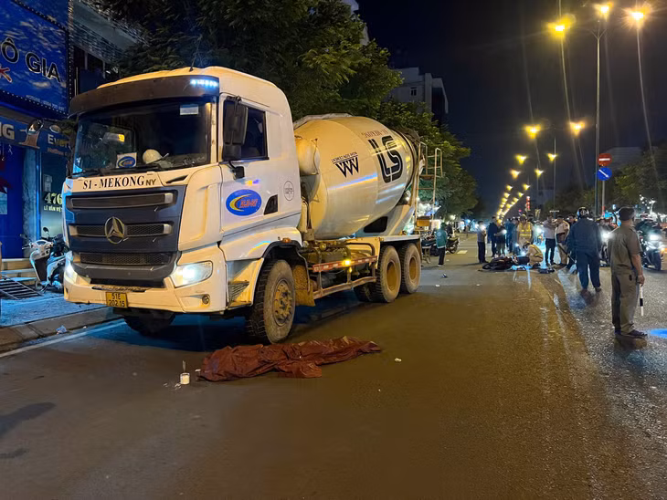 Hiện trường vụ tai nạn.