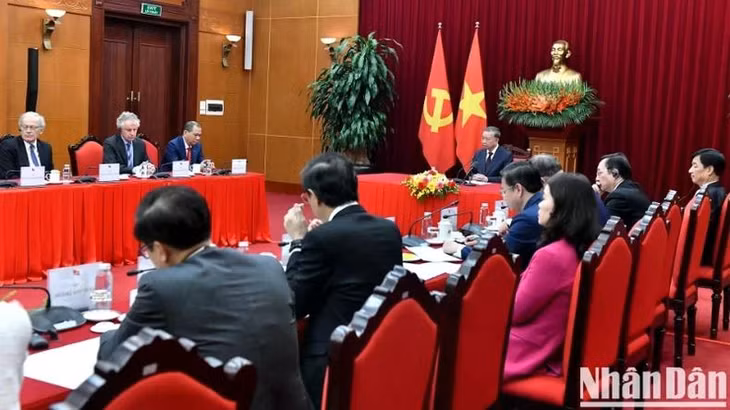 Quang cảnh buổi tiếp.