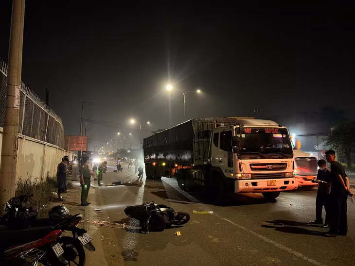 Hiện trường vụ tai nạn.
