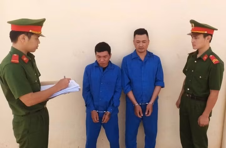 Cơ quan công an khởi tố, bắt tạm giam Lê Thanh Phong và Nguyễn Văn Giang. (Ảnh: Công an cung cấp)