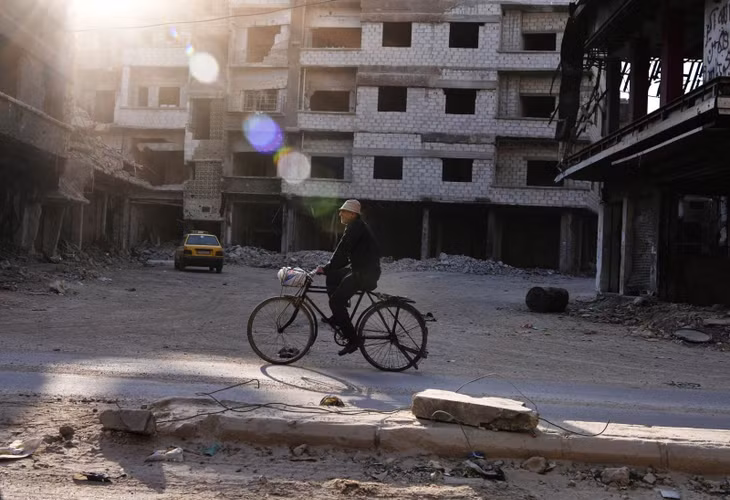 Người dân tại Damascus, Syria. Ảnh: THX/TTXVN