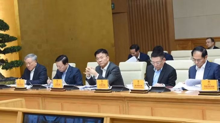 Các Phó Thủ tướng Chính phủ tham dự Hội nghị. (Ảnh: TRẦN HẢI)