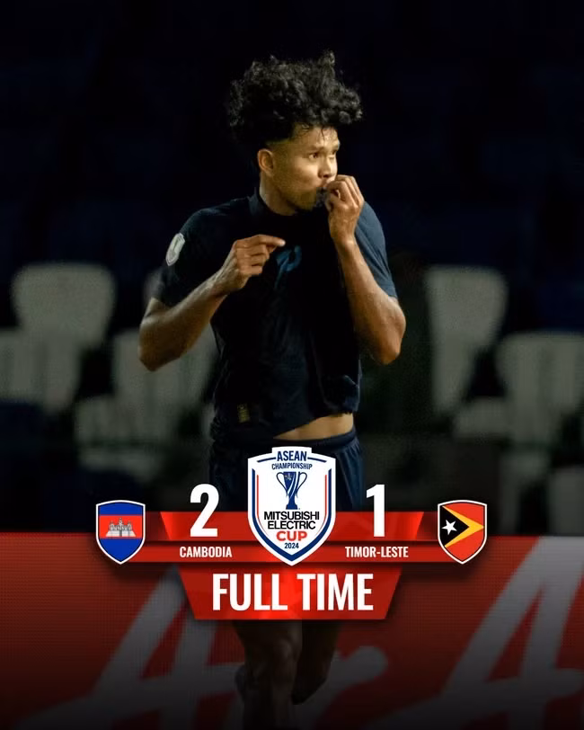ĐT Campuchia thắng Timor Leste 2-1