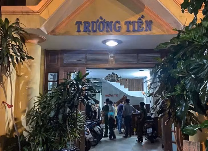 Nơi công an triệt phá đường dây chứa mại dâm và môi giới mại dâm. Ảnh: Công an