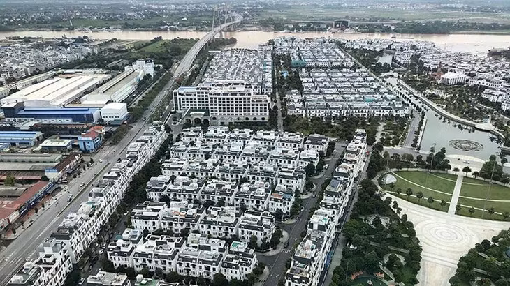 Một góc khu đô thị tại thành phố Hải Phòng. (Ảnh Tuệ Nghi)