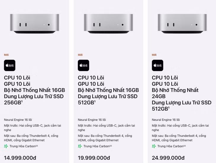 Mac mini M4 tiêu chuẩn có mức giá dễ chịu đến bất ngờ với một máy tính mang thương hiệu Apple