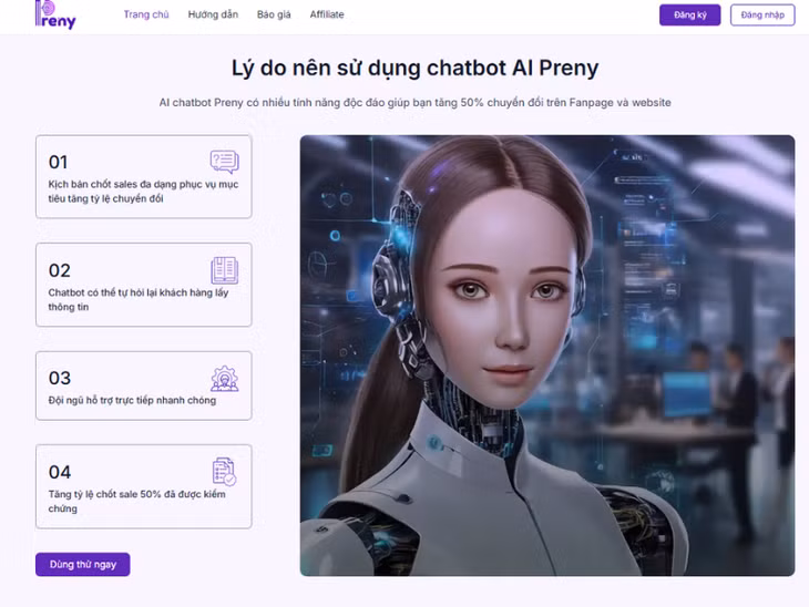 AI chatbot Preny - Facebook chatbot AI tăng chuyển đổi hiệu quả ảnh 3 AI chatbot Preny - Facebook chatbot AI tăng chuyển đổi hiệu quả ảnh 3