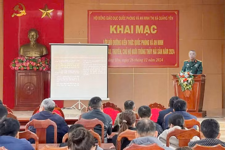 Quang cảnh lớp bồi dưỡng.