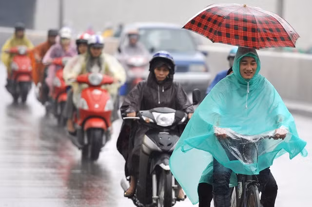 Miền Bắc mưa rét dài ngày do đón không khí lạnh.