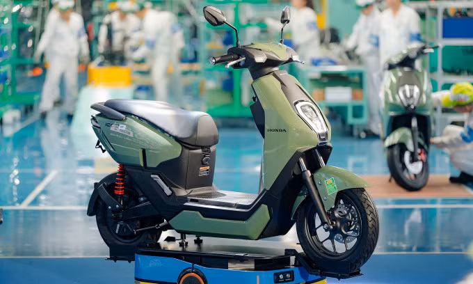 Honda ICON e: tại nhà máy của hãng. Ảnh: HVN