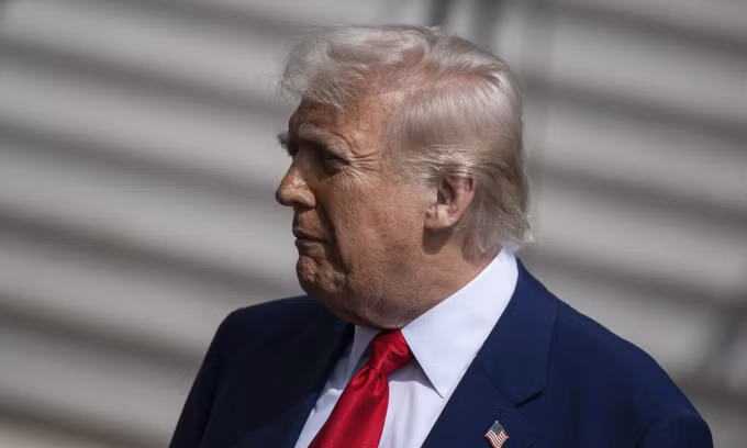 Tổng thống Mỹ Donald Trump tại Nhà Trắng hôm 3/4. Ảnh: AFP