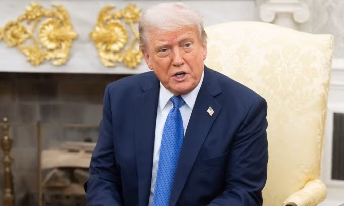 Tổng thống Mỹ Donald Trump tại Nhà Trắng hôm 24/4. Ảnh: AFP