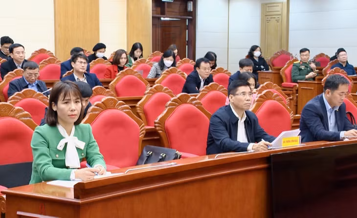 Các đại biểu dự hội nghị báo cáo viên cấp tỉnh tháng 1/2023.
