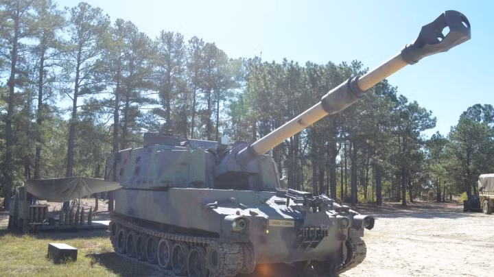 Một hệ thống pháo tự hành M109 do Mỹ chế tạo. (Ảnh: Sputnik)
