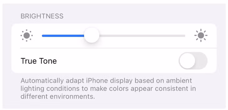 Tắt True Tone. Ảnh: CNET