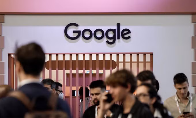 Logo Google tại hội thảo Viva Technology ở Paris tháng 6/2022. Ảnh: Reuters