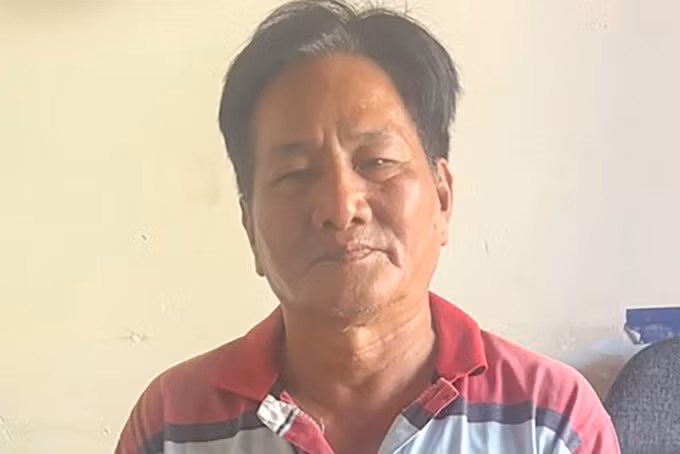 Nguyễn Văn Quân bị bắt sáng nay. Ảnh: Văn Trăm