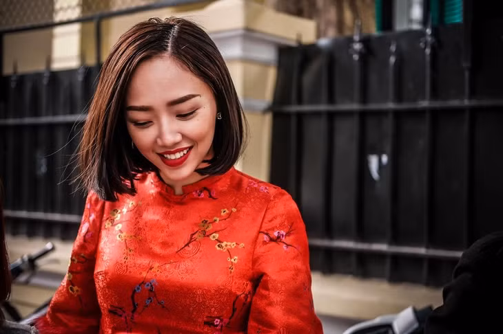 Tóc Tiên thường cùng chồng về Hà Nội đón Tết. Ảnh: Facebook nhân vật