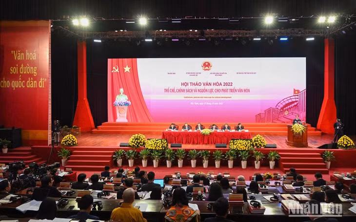 Hội thảo Văn hóa 2022 "Thể chế, chính sách và nguồn lực cho phát triển văn hóa". (Ảnh: DUY LINH)