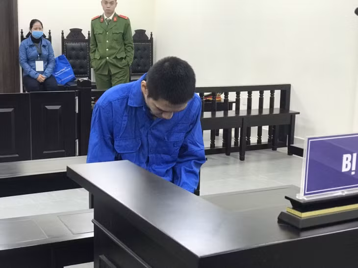 Bị cáo Lê Tuấn Thanh tại phiên tòa.