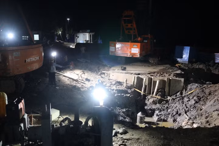 Khu vực hiện trường tối 3/1. (Ảnh: Cổng TTĐT Đồng Tháp)