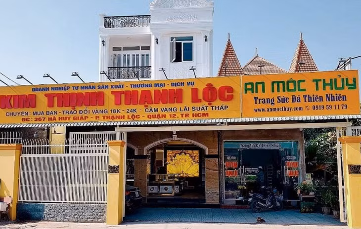 Tiệm vàng Kim Thịnh, nơi xảy ra vụ trộm.