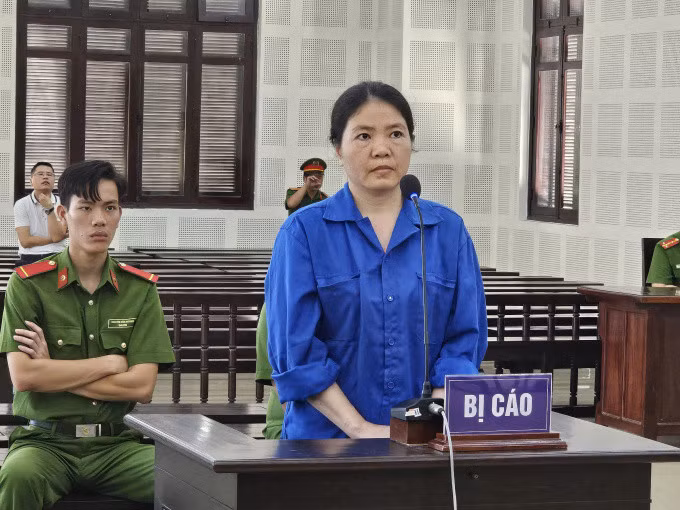 Đào Thị Như Lệ tại phiên tòa. Ảnh: Ngọc Trường