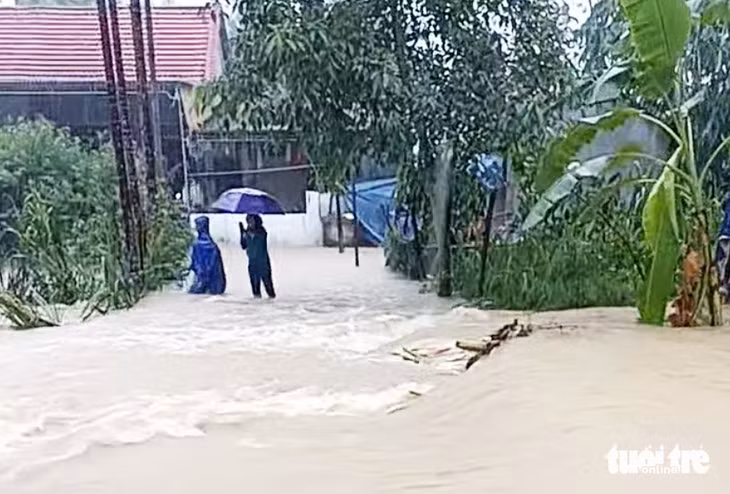 Khu vực cầu tràn ở xã Hoa Sơn, huyện Anh Sơn, Nghệ An - nơi ba mẹ con chị Th. gặp nạn - Ảnh: Bạn đọc cung cấp