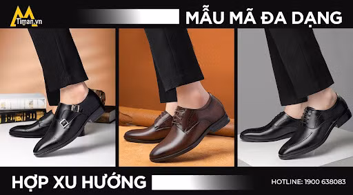 Timan có đa dạng mẫu giày tây nam đẹp chất lượng cho đàn ông