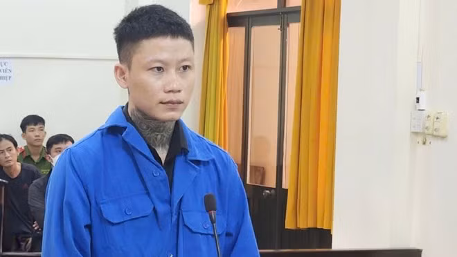 Bị cáo Võ Hoàng Sơn tại phiên tòa. Ảnh: Văn Vũ