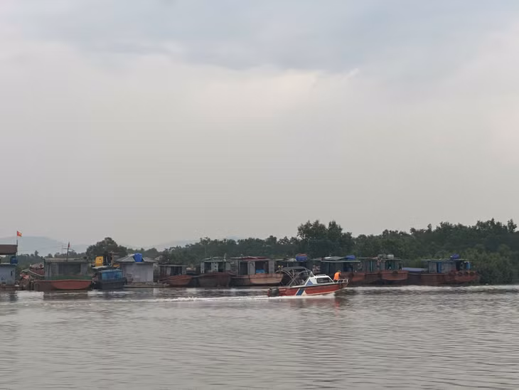Các tàu, thuyền đã neo đậu tại vị trí an toàn.