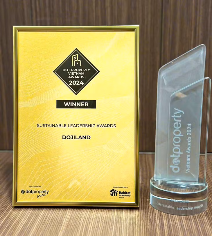 DOJILAND giành giải thưởng Doanh nghiệp hàng đầu về phát triển bền vững.