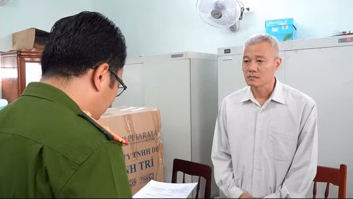 Ông Trần Minh Khôi bị khởi tố vì nhận hối lộ. (Ảnh: Công an Quảng Ngãi)