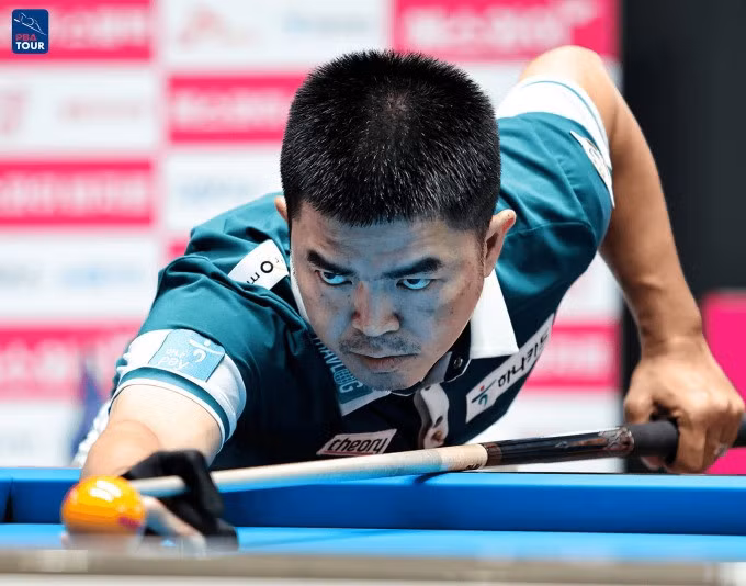 Cơ thủ carom 3 băng Nguyễn Quốc Nguyện. Ảnh: PBA