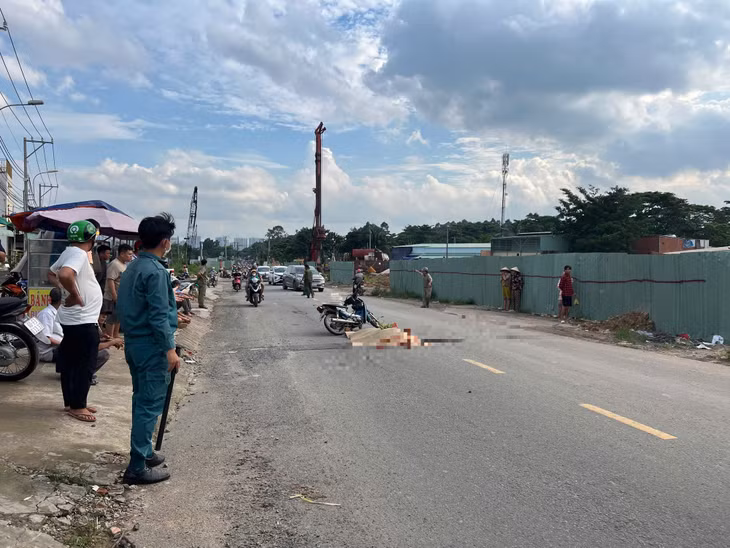 Hiện trường vụ tai nạn.