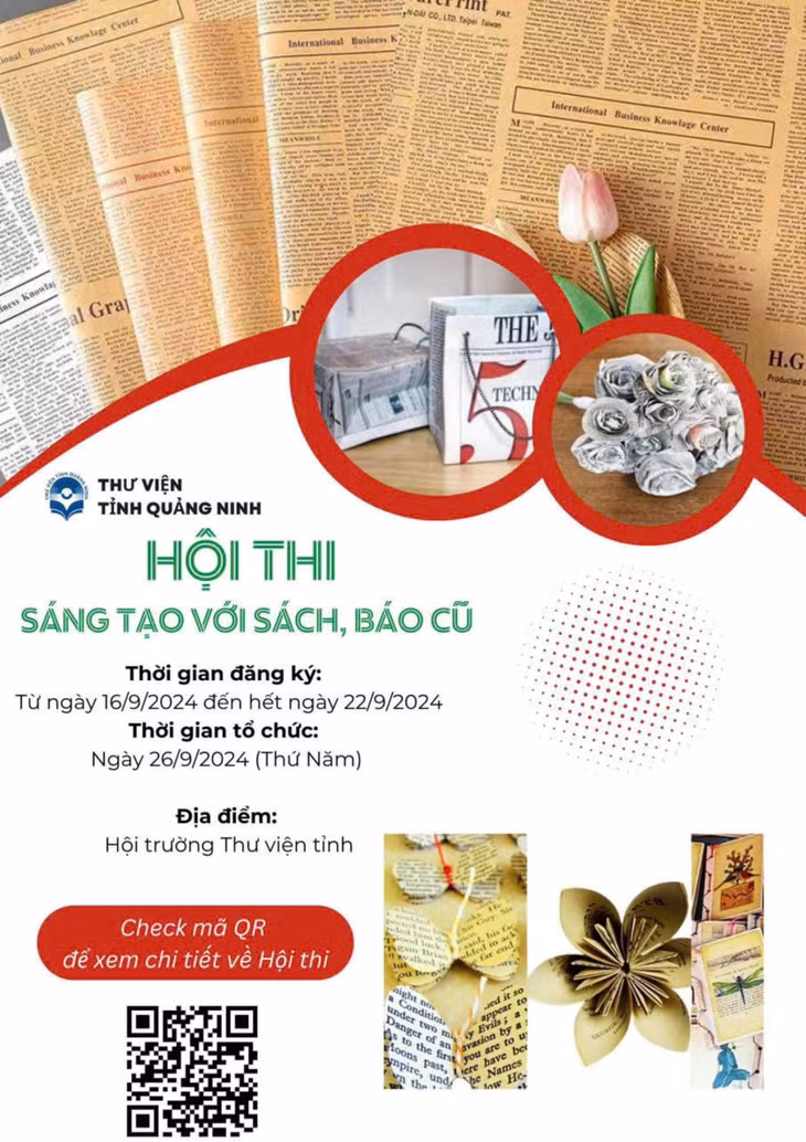 Hội thi sáng tạo với sách, báo cũ giúp các em học sinh chia sẻ tình yêu với sách, báo, phát triển kỹ năng sáng tạo thủ công.