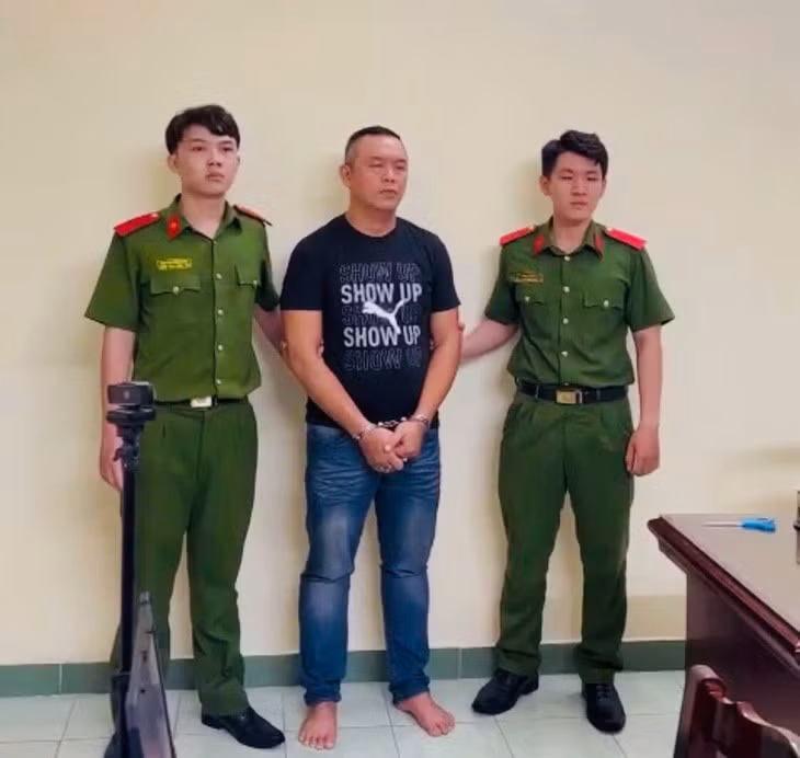 Ngô Đức Giang bị bắt tạm giam - Ảnh: Công an cung cấp
