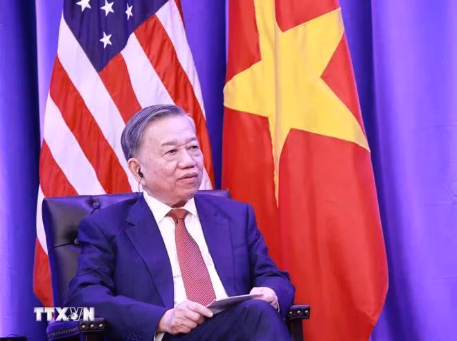 Tổng Bí thư, Chủ tịch nước Tô Lâm phát biểu. (Ảnh: Lâm Khánh/TTXVN)