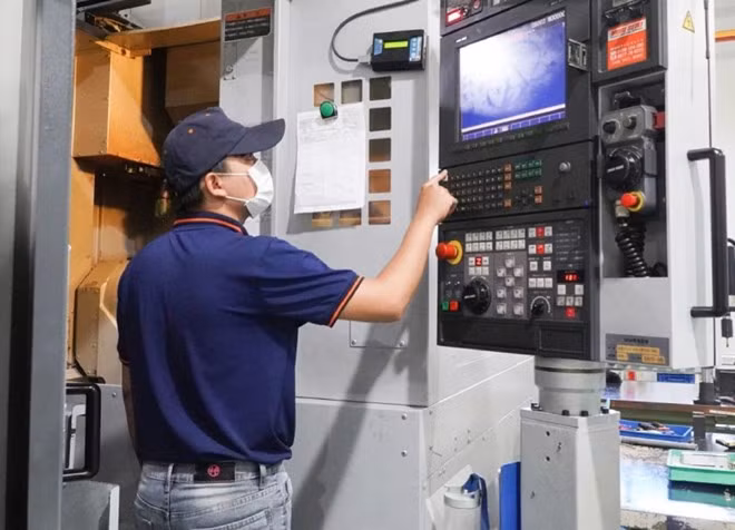 Ngành cơ khí cần nguồn nhân lực có kỹ năng cao để đáp ứng yêu cầu sản xuất và sáng tạo công nghệ. Ảnh: Hà Anh