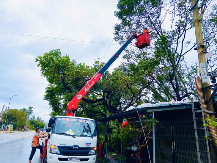 Điện lực Tiên Yên đang tích cực khắc phục các sự cố đảm bảo cung cấp điện cho người dân.