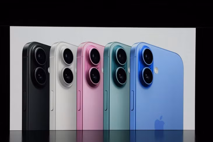 iPhone 16 bản thường có thêm màu mới, dùng chip A18 giá không đổi. Ảnh: Apple