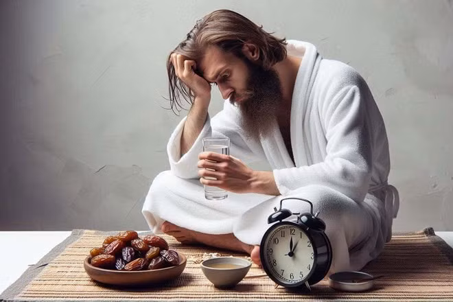Khi bạn nhịn ăn, cơ thể sẽ trải qua một số thay đổi sinh lý theo thời gian để thích nghi. Ảnh AI - Ngọc Thùy